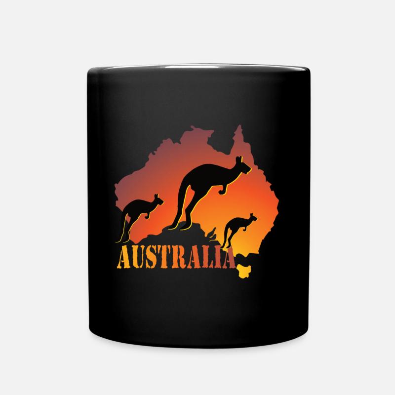 Kangourous d’Australie - Mug uni - noir