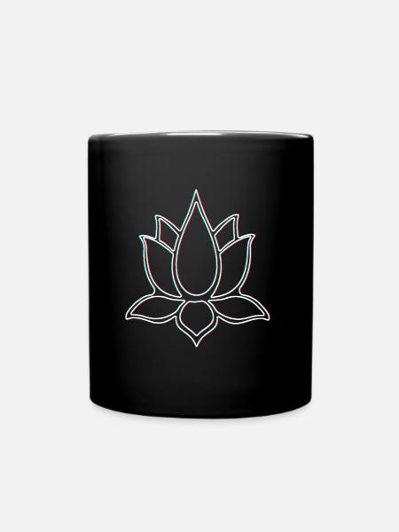 Lotus 3D - Mug uni - noir