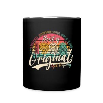 1998 Vintage Vintage Retro Cadeau d’anniversaire - Mug uni - noir - Devant