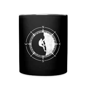 Klettern Boulder Kletterhalle Kletterhalle Boulder - Tasse einfarbig - Schwarz - Vorne
