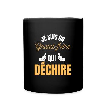 I'm a big brother who tears - big brother - Full Colour Mug - black - Front