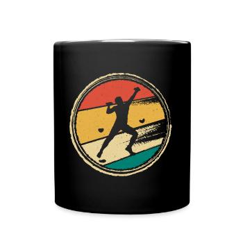 Klettern Kletterer Kletterhalle Bouldern - Tasse einfarbig - Schwarz - Vorne