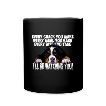 Bouvier bernois - Mug uni - noir - Devant
