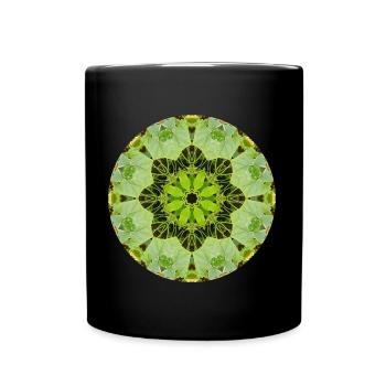 Mandala-Quantum 7 - Tasse einfarbig - Schwarz - Vorne