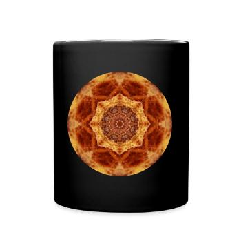 Mandala-Quantum 9 - Tasse einfarbig - Schwarz - Vorne