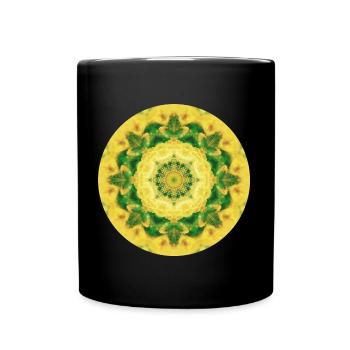 Mandala-Quantum 8 - Tasse einfarbig - Schwarz - Vorne