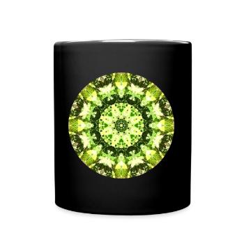 Mandala-Quantum 13 - Tasse einfarbig - Schwarz - Vorne