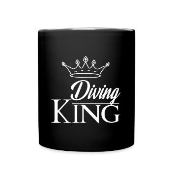 Roi de la plongée - Mug uni - noir - Devant