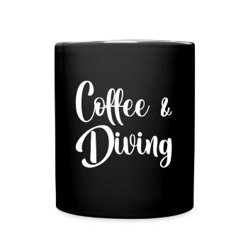 Coffee Diving - Full Colour Mug - black - Front