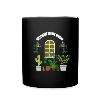 amoureux de la jungle urbaine et des plantes - Mug uni - noir - Devant