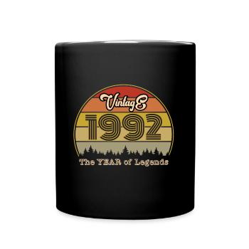 Millésime 1992 - Mug uni - noir - Devant