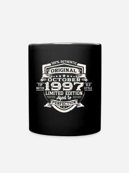 Original Octobre 1997 25th Birthday Gift Cool - Mug uni - noir