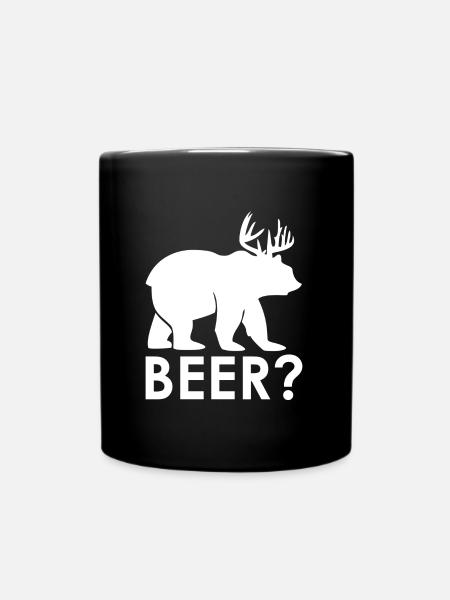 beer - Tasse einfarbig - Schwarz