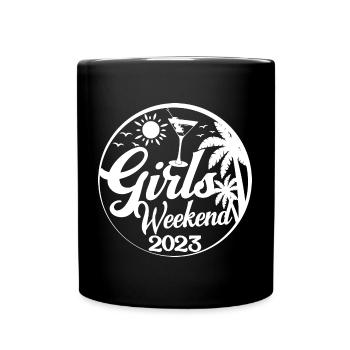 Girls Weekend 2023 Cool Girls Party Trip Vacation - Full Colour Mug - black - Front