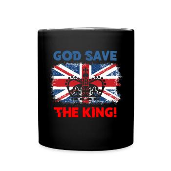 God save the King - Tasse einfarbig - Schwarz - Vorne