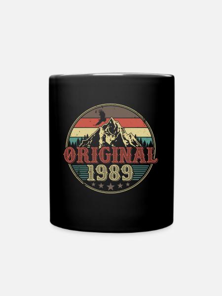 Original 1989 Jahrgang geboren Geburtstag Geschenk - Tasse einfarbig - Schwarz