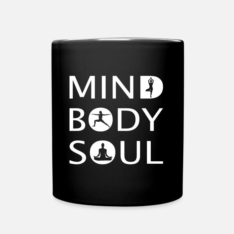 MIND BODY SOUL - Tasse einfarbig - Schwarz