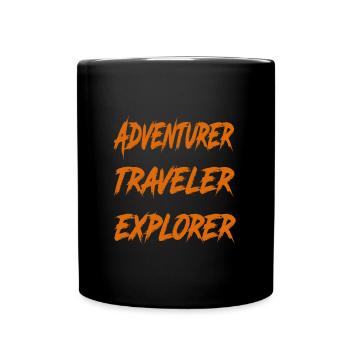 Aventurier Voyageur Explorer - Mug uni - noir - Devant