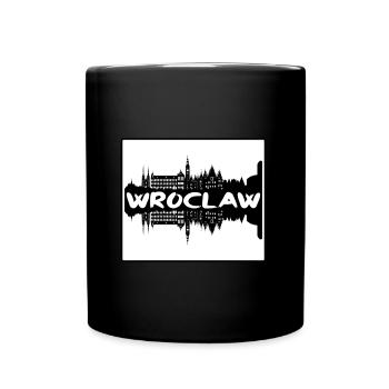 Wroclaw Pologne Skyline Silhouette Souvenir de voyage - Mug uni - noir - Devant
