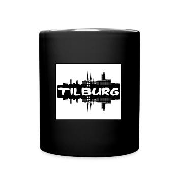 Tilburg Pays-Bas Skyline Silhouette Travel Souv - Mug uni - noir - Devant