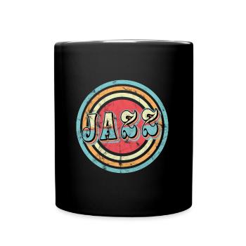 Jazz Music Retro - Full Colour Mug - black - Front