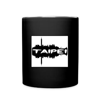 Taipei Taiwan Skyline Silhouette Travel Souvenir - Full Colour Mug - black - Front