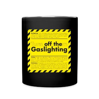 Gaslighting - Full Colour Mug - black - Front