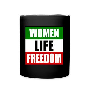 Women life freedom - Mug uni - noir - Devant
