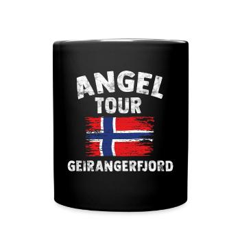 Geirangerfjord - Pêche Norvège Personnalisable - Mug uni - noir - Devant