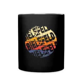 Bielefeld Deutschland Stadt Vintage Retro Skyline - Tasse einfarbig - Schwarz - Vorne