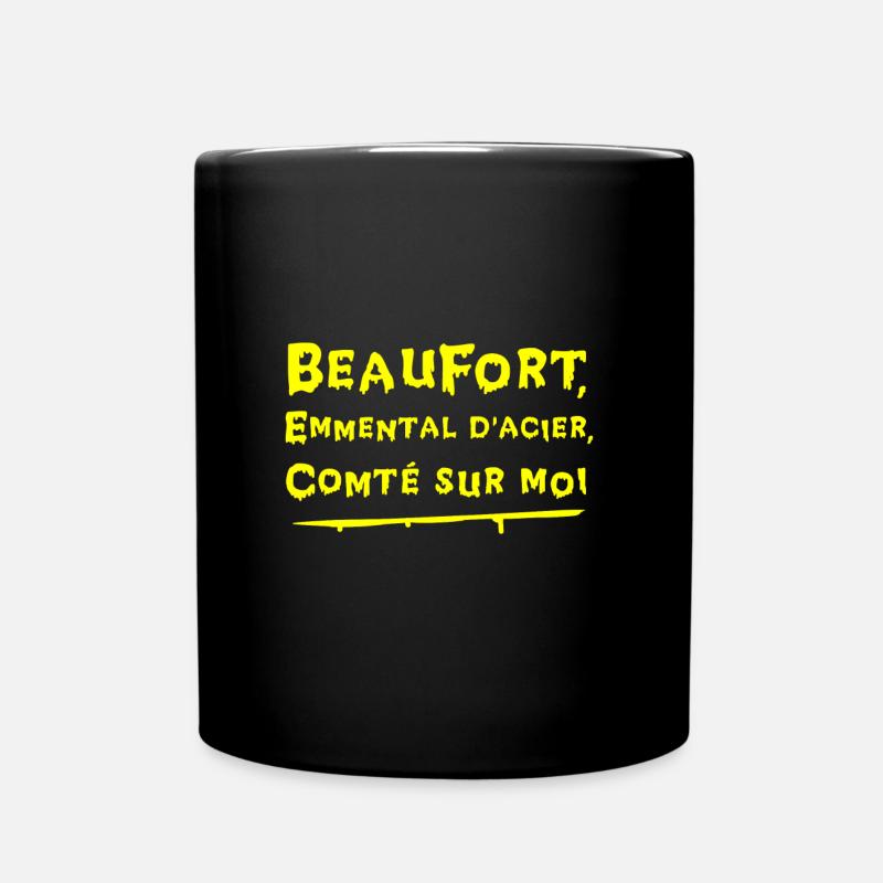 BEAUFORT, EMMENTAL D'ACIER, COMTÉ SUR MOI fromage - Mug uni - noir