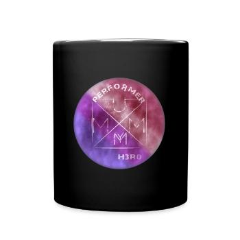 Performer Mum Hero - Tasse einfarbig - Schwarz - Vorne
