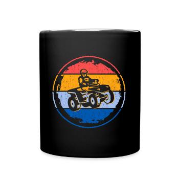 Quad Biker Offroad Quad Rider ATV - Full Colour Mug - black - Front