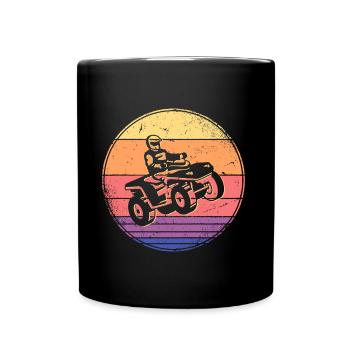 Quad Bike Offroad Quadfahrer ATV - Full Colour Mug - black - Front