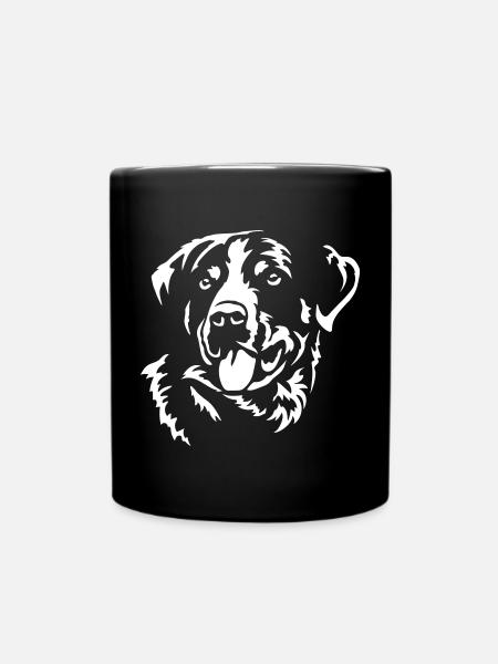 Tête de Bouvier Appenzeller « Black Edition » - Mug uni - noir