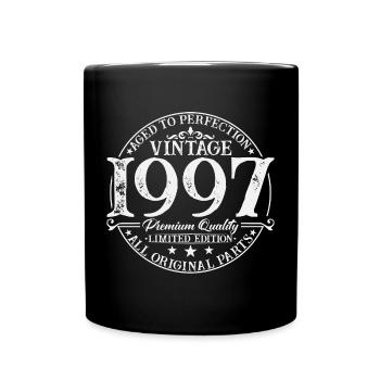 Born in 1997 Vintage Birthday Gift - Full Colour Mug - black - Front