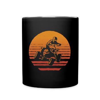 Quad Rider Vintage Design Quad Rider VTT - Mug uni - noir - Devant