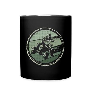 ATV Driver Motorsport Offroad Quad Rider Quad - Full Colour Mug - black - Front