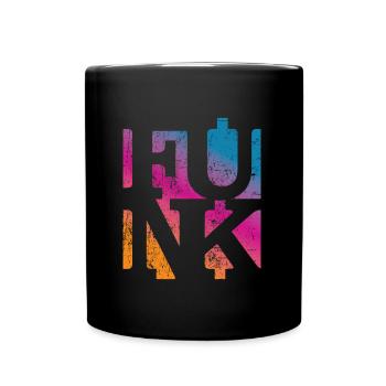 Funky Music - Tasse einfarbig - Schwarz - Vorne