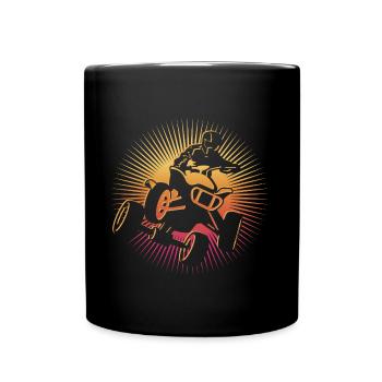 VTT Motard Motocross Quad Rider Quad - Mug uni - noir - Devant