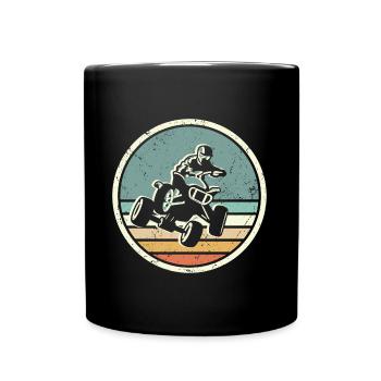 ATV Biker Offroad Graphic Quad Rider Quad Bike - Full Colour Mug - black - Front
