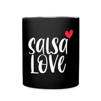 L’amour de la salsa! Cadeau de danse Dancer Latino - Mug uni - noir - Devant