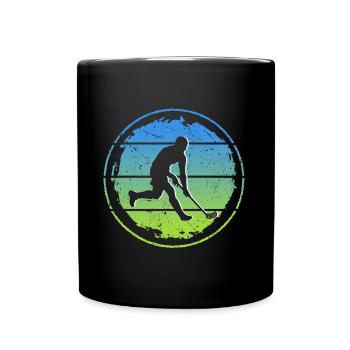 Joueur de floorball Joueur de floorball rétro Floorball - Mug uni - noir - Devant