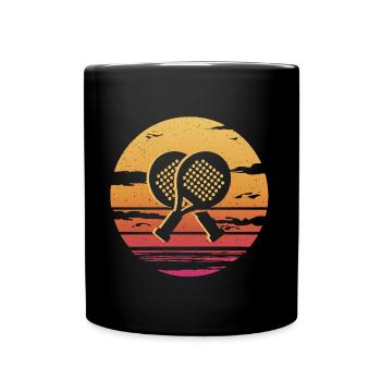 Padel tennis Padel player Retro Padel - Full Colour Mug - black - Front