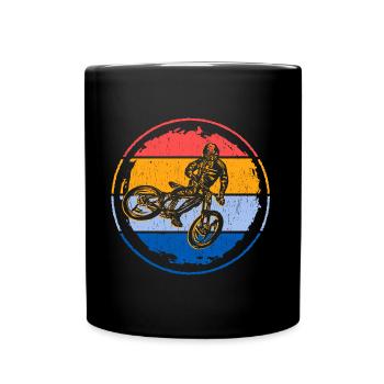 VTT Descente Fahrrad Mountainbike - Mug uni - noir - Devant