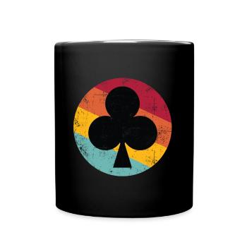 Poker Rétro - Mug uni - noir - Devant