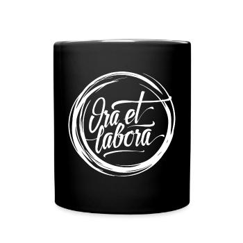 Ora et labora (dark) - Full Colour Mug - black - Front