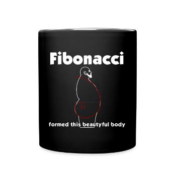 Fibonacci formed this beautiful body - Tasse einfarbig - Schwarz - Vorne