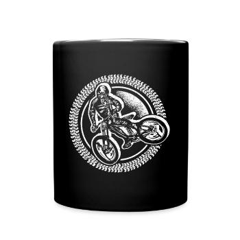 Mountain Bike Bike Cyclist Mountain Bike - Full Colour Mug - black - Front
