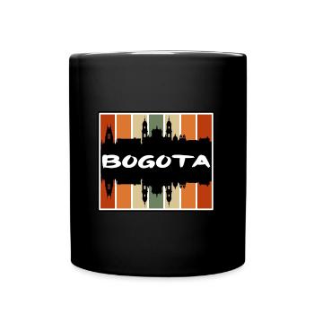 Bogota Kolumbien Skyline Silhouette Reise Souvenir - Tasse einfarbig - Schwarz - Vorne